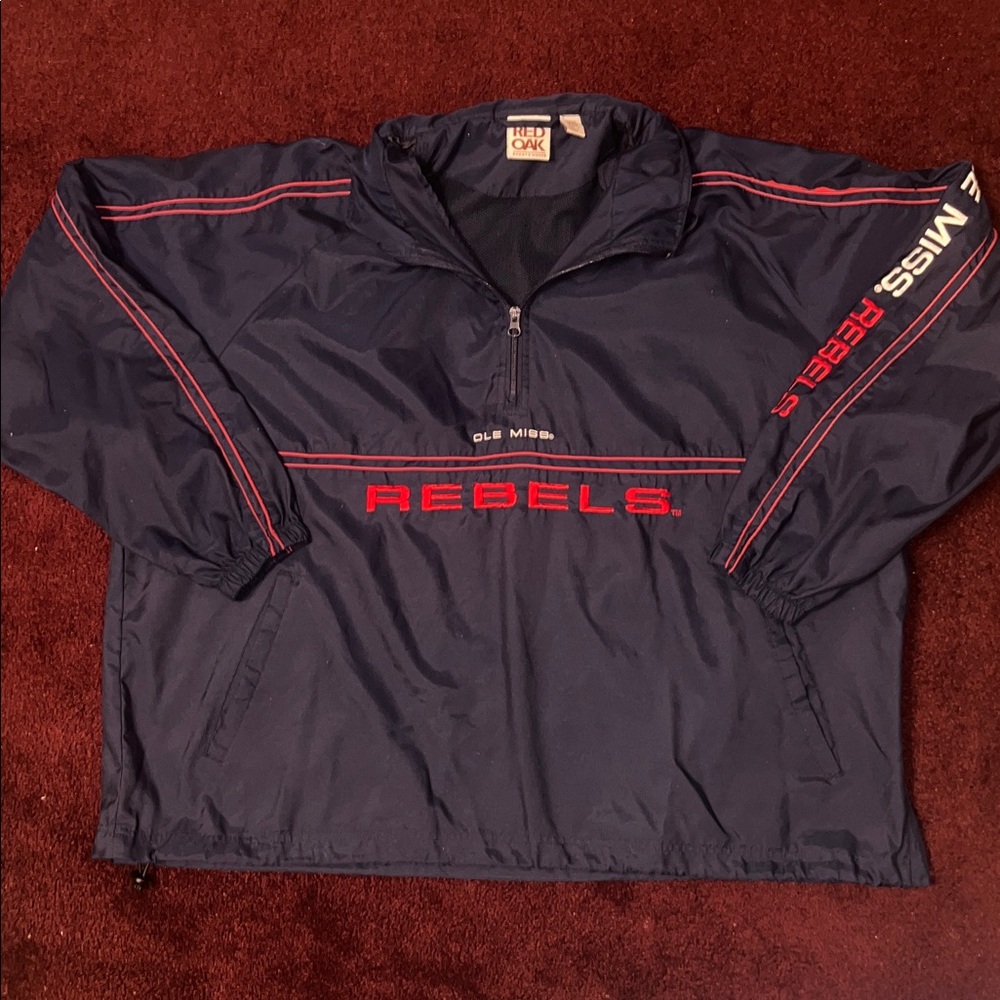 Ole Miss Rebels Navy Raincoat
